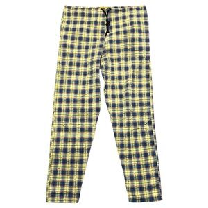 Vintage Skidz Pants Adult OSFA Yellow Plaid Skater 90s Y2K Made In USA